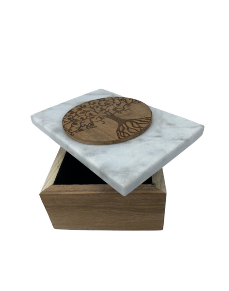 Kartenbox Marmor Lebensbaum